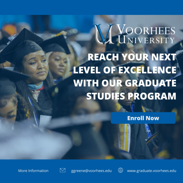 SACSCOC approves Voorhees as a graduate degree-granting institution
